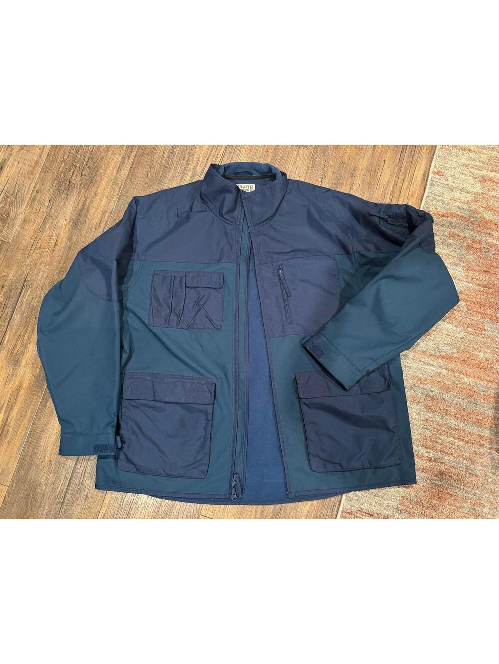 Duluth Trading Mens Water Proof Fleece Lined Blue Jacket Sz 2XL